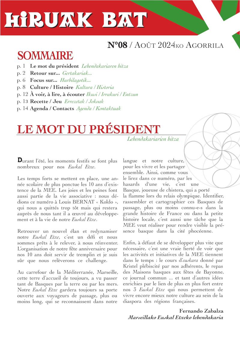 Hiruak Bat n°8 – Place au sport !