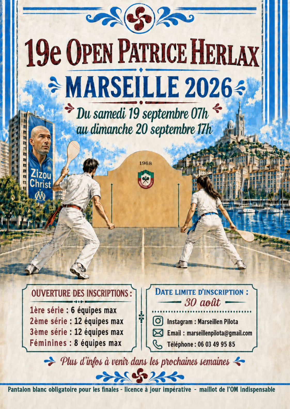 19ème open herlax ce week-end (19-20 septembre) au fronton de Luminy